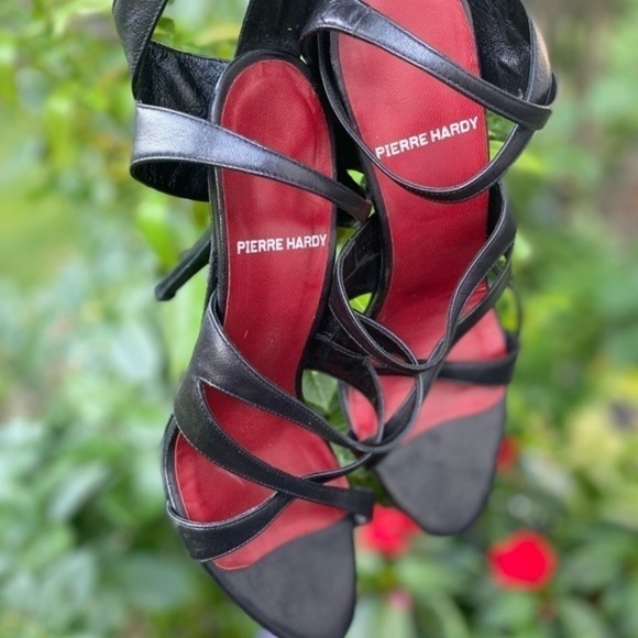Pierre Hardy Strappy Black Heels - Picture 1 of 16